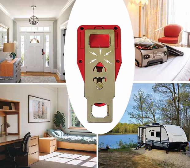 Goldy Lock™ Portable Door Lock and Alarm 2 - in - 1 Protection